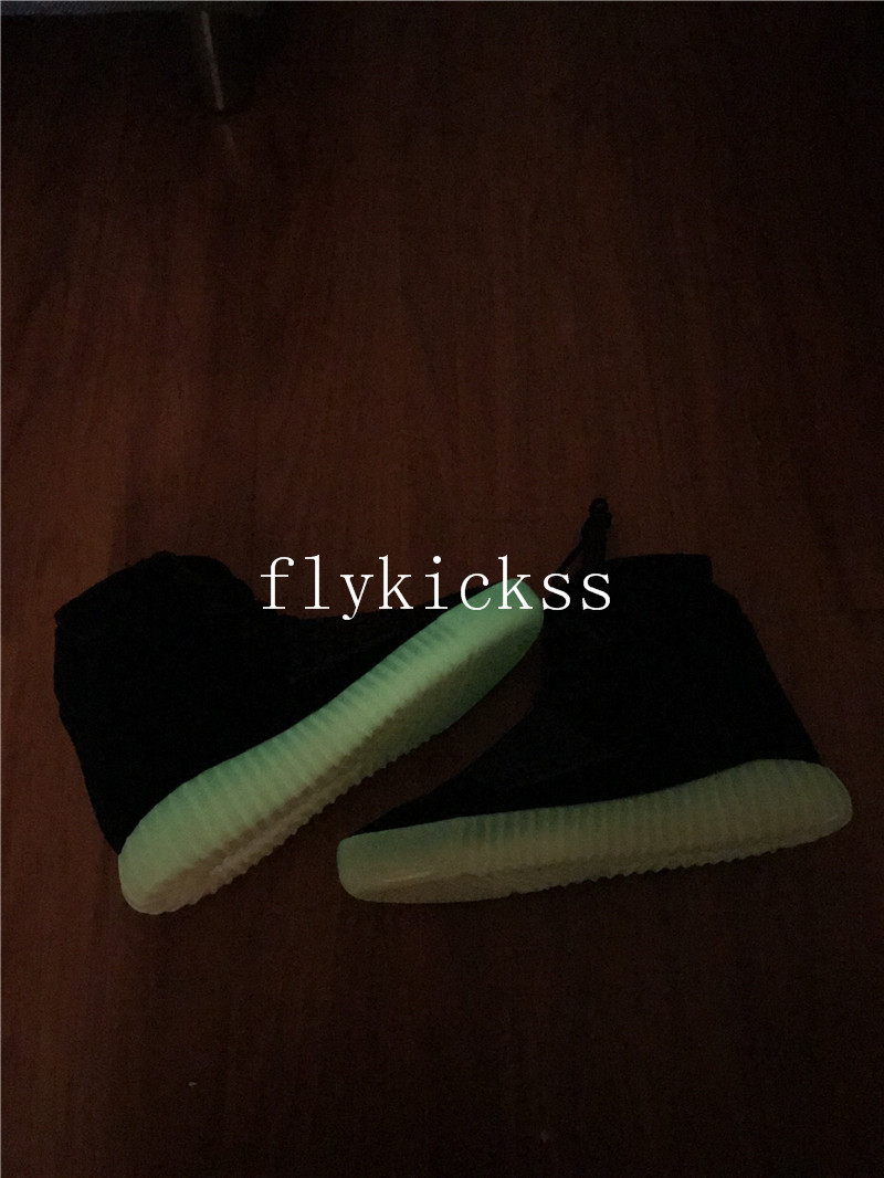 Adidas Yeezy Boost 750 Black Yellow Gum Glow Sole